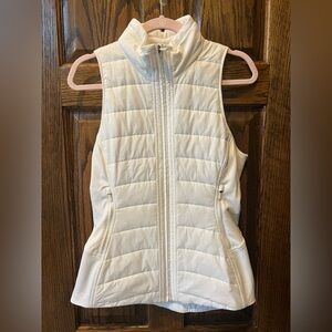 Lululemon Athletica White Quilted Vest